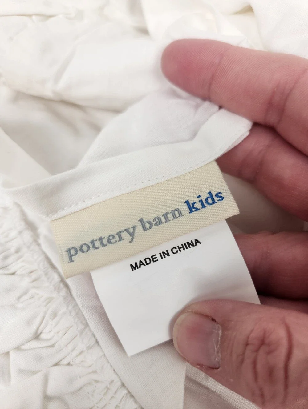 Pottery Barn Kids White Twin Bed Skirt New 13